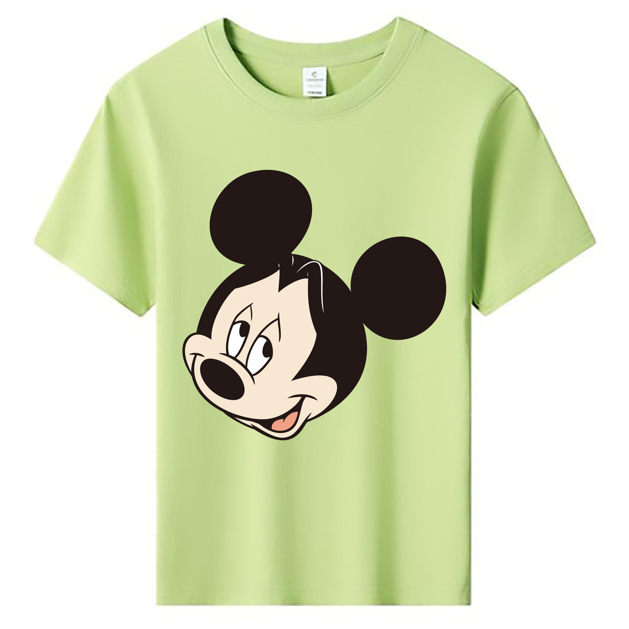 ミッキーマウス Mickey Mouse 綿100％キッズTシャツ（フロントプリント）
